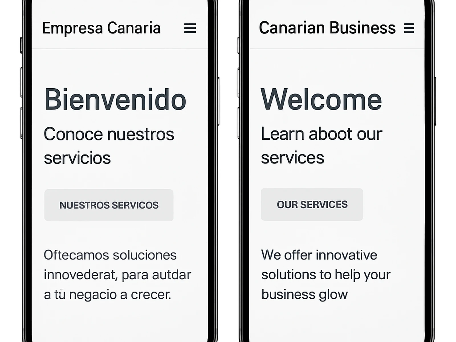 Multilingual Business Sites for the Canaries